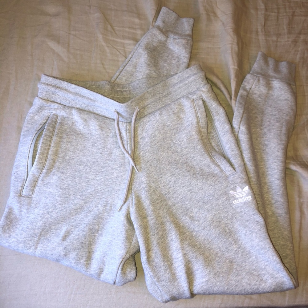 Light Gray Adidas Joggers